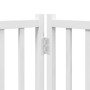 Folding dog gate 12 panels white poplar wood 960 cm by , Dog kennels and fences - Ref: Foro24-3155736, Price: 230,11 €, Disco...