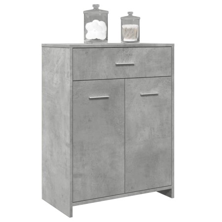 Armario de baño madera contrachapada gris hormigón 60x33x80 cm de , Muebles de baño - Ref: Foro24-856286, Precio: 80,05 €, De...