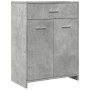 Armario de baño madera contrachapada gris hormigón 60x33x80 cm de , Muebles de baño - Ref: Foro24-856286, Precio: 80,05 €, De...