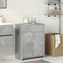 Armario de baño madera contrachapada gris hormigón 60x33x80 cm de , Muebles de baño - Ref: Foro24-856286, Precio: 80,05 €, De...