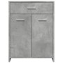 Armario de baño madera contrachapada gris hormigón 60x33x80 cm de , Muebles de baño - Ref: Foro24-856286, Precio: 80,05 €, De...