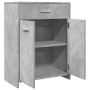 Armario de baño madera contrachapada gris hormigón 60x33x80 cm de , Muebles de baño - Ref: Foro24-856286, Precio: 80,05 €, De...