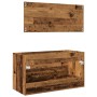 2-piece aged engineered wood bathroom furniture set | Foro24|Onlineshop| Casa, Jardín y Más Foro24.es