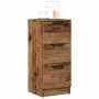 Aparadores 2 uds madera ingeniería madera envejecida 30x30x70cm de , Aparadores - Ref: Foro24-856956, Precio: 110,52 €, Descu...