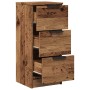 Aparadores 2 uds madera ingeniería madera envejecida 30x30x70cm de , Aparadores - Ref: Foro24-856956, Precio: 110,52 €, Descu...