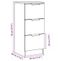 Aparadores 2 uds madera ingeniería madera envejecida 30x30x70cm de , Aparadores - Ref: Foro24-856956, Precio: 110,52 €, Descu...