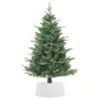 White plastic Christmas tree skirt Ø56x23 cm by , Christmas tree footmuff - Ref: Foro24-4019953, Price: 23,23 €, Discount: %