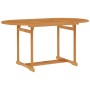 Mesa de jardín de madera maciza de teca 150x90x75 cm de vidaXL, Mesas de jardín - Ref: Foro24-315102, Precio: 184,98 €, Descu...