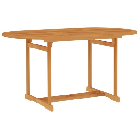 Mesa de jardín de madera maciza de teca 150x90x75 cm de vidaXL, Mesas de jardín - Ref: Foro24-315102, Precio: 184,77 €, Descu...