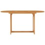 Mesa de jardín de madera maciza de teca 150x90x75 cm de vidaXL, Mesas de jardín - Ref: Foro24-315102, Precio: 184,98 €, Descu...