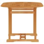 Mesa de jardín de madera maciza de teca 150x90x75 cm de vidaXL, Mesas de jardín - Ref: Foro24-315102, Precio: 184,98 €, Descu...