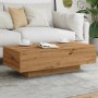 Engineered oak wood artisan coffee table 100x49.5x31 cm by , Coffee table - Ref: Foro24-856405, Price: 69,50 €, Discount: %