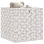 Foldable storage boxes 4 units non-woven fabric cream 32x32x32cm by , Storage baskets - Ref: Foro24-4018981, Price: 24,70 €, ...