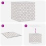 Foldable storage boxes 4 units non-woven fabric cream 32x32x32cm by , Storage baskets - Ref: Foro24-4018981, Price: 24,70 €, ...