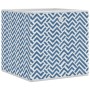 Foldable storage boxes 4 units non-woven fabric blue 32x32x32cm | Foro24|Onlineshop| Casa, Jardín y Más Foro24.es