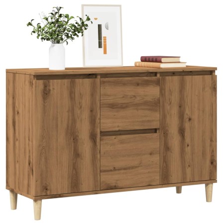 Aparador de madera de ingeniería roble artisan 102x35x70 cm de , Aparadores - Ref: Foro24-856485, Precio: 102,63 €, Descuento: %