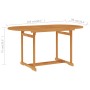 Mesa de jardín de madera maciza de teca 150x90x75 cm de vidaXL, Mesas de jardín - Ref: Foro24-315102, Precio: 184,98 €, Descu...