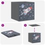 Foldable storage boxes 10 units non-woven gray 32x32x32 cm | Foro24|Onlineshop| Casa, Jardín y Más Foro24.es