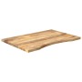 Desktop board with curved rough mango wood 90x50x2.5cm by , Table tops - Ref: Foro24-370193, Price: 61,50 €, Discount: %