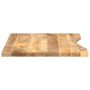 Desktop board with curved rough mango wood 90x50x2.5cm by , Table tops - Ref: Foro24-370193, Price: 61,50 €, Discount: %