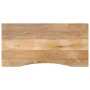 Desktop board with curved rough mango wood 120x60x2.5 cm by , Table tops - Ref: Foro24-370203, Price: 89,65 €, Discount: %