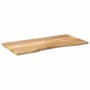 Desktop board with curved rough mango wood 120x60x2.5 cm by , Table tops - Ref: Foro24-370203, Price: 89,65 €, Discount: %