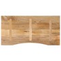 Desktop board with curved rough mango wood 120x60x2.5 cm by , Table tops - Ref: Foro24-370203, Price: 89,65 €, Discount: %