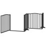 Folding dog gate with 10 panels, made of black poplar wood, 800 cm. | Foro24|Onlineshop| Casa, Jardín y Más Foro24.es