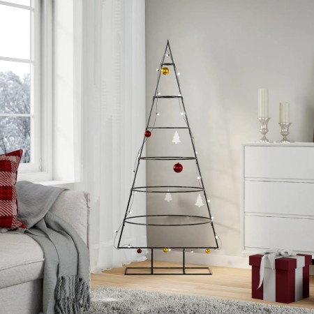 Black metal Christmas tree decoration 150 cm by , Christmas trees - Ref: Foro24-4018948, Price: 42,88 €, Discount: %