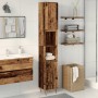 Armario de baño madera de ingeniería envejecida 30x30x190 cm de , Muebles de baño - Ref: Foro24-857199, Precio: 92,58 €, Desc...