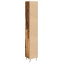 Armario de baño madera de ingeniería envejecida 30x30x190 cm de , Muebles de baño - Ref: Foro24-857199, Precio: 92,58 €, Desc...