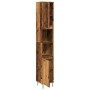 Armario de baño madera de ingeniería envejecida 30x30x190 cm de , Muebles de baño - Ref: Foro24-857199, Precio: 92,58 €, Desc...