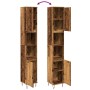 Armario de baño madera de ingeniería envejecida 30x30x190 cm de , Muebles de baño - Ref: Foro24-857199, Precio: 92,58 €, Desc...