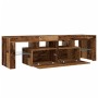 TV stand with LED lights, aged engineered wood, 140x36.5x40 cm | Foro24|Onlineshop| Casa, Jardín y Más Foro24.es