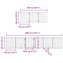 Folding dog gate with 9 panels, made of white poplar wood, 450cm. by , Dog kennels and fences - Ref: Foro24-3155535, Price: 9...