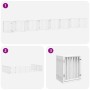 Folding dog gate with 15 panels, made of white poplar wood, 750 cm. by , Dog kennels and fences - Ref: Foro24-3155537, Price:...