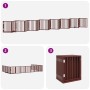 Folding dog gate with 15 panels made of brown poplar wood, 750 cm. by , Dog kennels and fences - Ref: Foro24-3155549, Price: ...