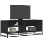 Engineered wood and black metal TV stand 120.5x40x46 cm by , TV Furniture - Ref: Foro24-848889, Price: 95,74 €, Discount: %