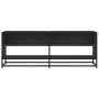 Engineered wood and black metal TV stand 120.5x40x46 cm by , TV Furniture - Ref: Foro24-848889, Price: 95,74 €, Discount: %