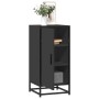 Engineered wood and black metal sideboard 35.5x35x76 cm by , Sideboards - Ref: Foro24-848939, Price: 63,11 €, Discount: %