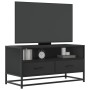 Mueble de TV madera de ingeniería y metal negro 80x34,5x40 cm de , Muebles TV - Ref: Foro24-848809, Precio: 94,04 €, Descuent...