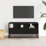 Mueble de TV madera de ingeniería y metal negro 80x34,5x40 cm | Foro24|Onlineshop| Casa, Jardín y Más Foro24.es