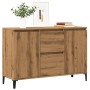 Engineered wood oak artisan sideboard 102x35x70 cm by , Sideboards - Ref: Foro24-856487, Price: 105,67 €, Discount: %