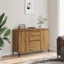 Engineered wood oak artisan sideboard 102x35x70 cm by , Sideboards - Ref: Foro24-856487, Price: 105,67 €, Discount: %