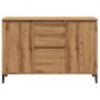 Engineered wood oak artisan sideboard 102x35x70 cm by , Sideboards - Ref: Foro24-856487, Price: 105,67 €, Discount: %