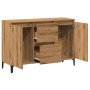 Engineered wood oak artisan sideboard 102x35x70 cm by , Sideboards - Ref: Foro24-856487, Price: 105,67 €, Discount: %