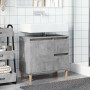 Mueble de lavabo madera ingeniería gris hormigón 65x33x60 cm de , Tocadores de baño - Ref: Foro24-857119, Precio: 62,73 €, De...