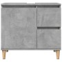 Mueble de lavabo madera ingeniería gris hormigón 65x33x60 cm de , Tocadores de baño - Ref: Foro24-857119, Precio: 62,73 €, De...