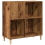 Holzschrank für Schallplatten, antik aussehend, 84,5x38x89 cm. von , CD- und DVD-Speicher - Ref: Foro24-857171, Preis: 91,86 ...