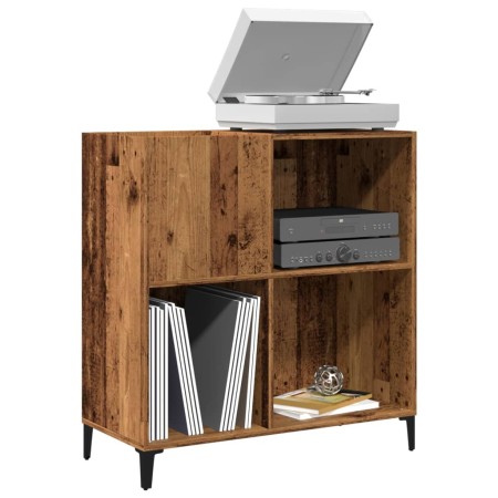 Holzschrank für Schallplatten, antik aussehend, 84,5x38x89 cm. von , CD- und DVD-Speicher - Ref: Foro24-857173, Preis: 92,70 ...